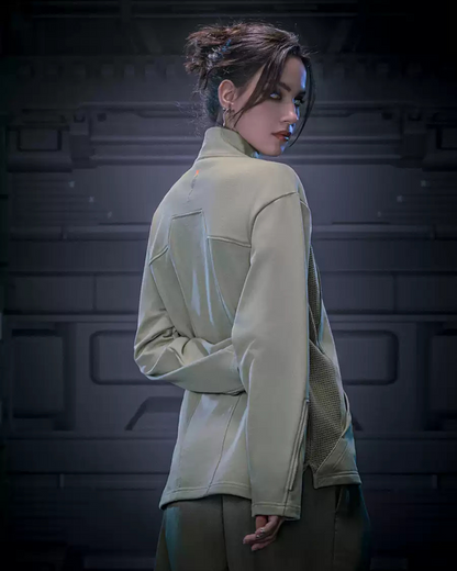 Unisex Cyberpunk Turtleneck Sweatshirt -  techwear - Unisex Cyberpunk Turtleneck Sweatshirt for Modern Style - View 5