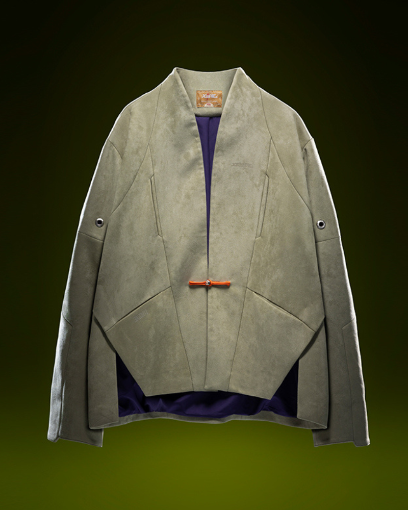 Unisex Minimalist Cyberpunk Suede Jacket - minimalist jacket - Unisex Cyberpunk Suede Jacket for Modern Style - View 11