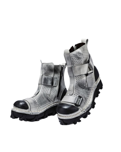 Unisex Punk Motorcycle Platform Boots - durable workwear boots - Unisex Punk Motorcycle Platform Boots for Comfort and Style - View 15