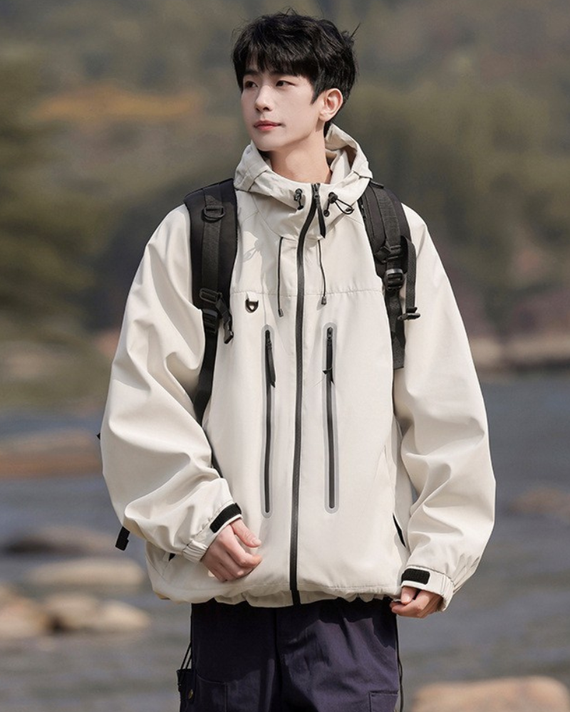 Unisex Reflective Hiking Jacket -  lightweight jacket - Unisex Reflective Hiking Jacket for Outdoor Activities - View 4