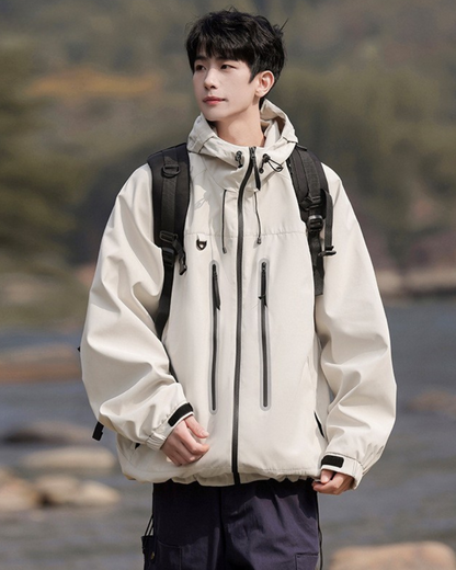 Unisex Reflective Hiking Jacket -  lightweight jacket - Unisex Reflective Hiking Jacket for Outdoor Activities - View 4