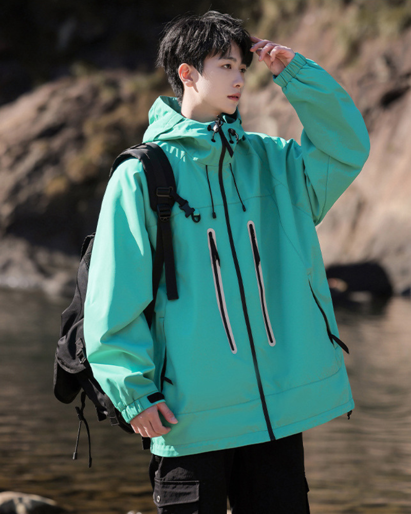 Unisex Reflective Hiking Jacket - outdoor adventures jacket - Unisex Reflective Hiking Jacket for Outdoor Activities - View 11