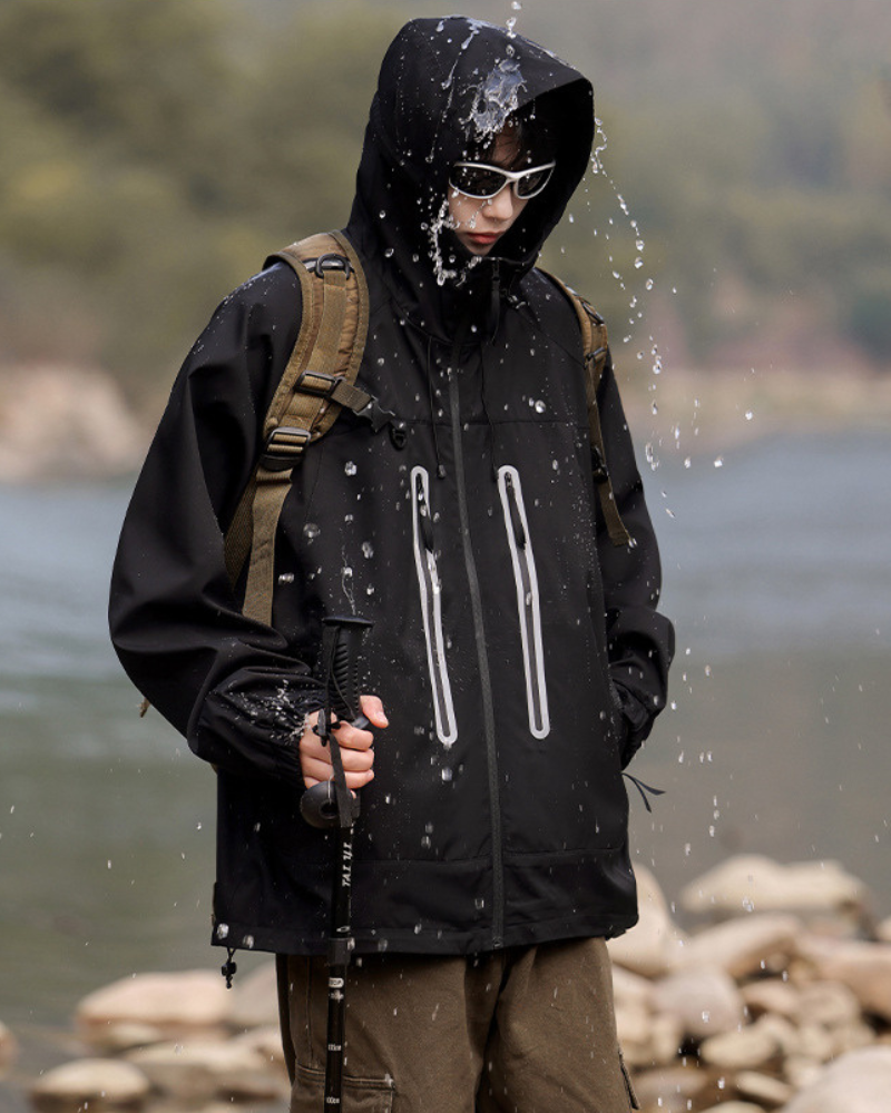 Unisex Reflective Hiking Jacket -  outdoor jacket - Unisex Reflective Hiking Jacket for Outdoor Activities - View 6