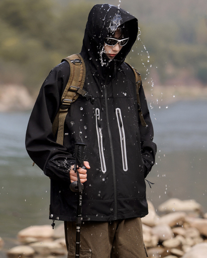 Unisex Reflective Hiking Jacket -  outdoor jacket - Unisex Reflective Hiking Jacket for Outdoor Activities - View 6