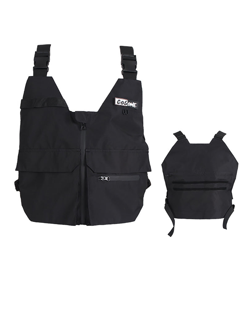 Unisex Snow Cargo Ski Vest -  ski vest - Unisex Snow Cargo Ski Vest with Adjustable Fit - View 6