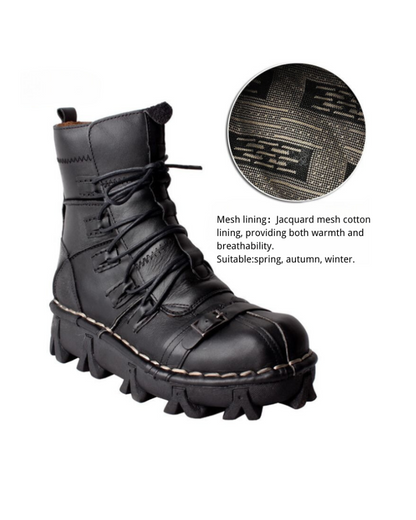 Unisex Techwear Punk Riding Boots - motorcycle riding boots - Unisex Techwear Punk Motorcycle Riding Boots - View 7