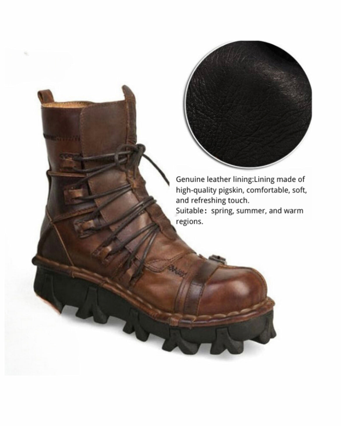 Unisex Techwear Punk Riding Boots -  unisex boots - Unisex Techwear Punk Motorcycle Riding Boots - View 12