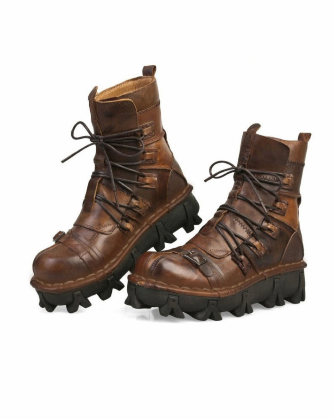 Unisex Techwear Punk Riding Boots -  motorcycle boots - Unisex Techwear Punk Motorcycle Riding Boots - View 4