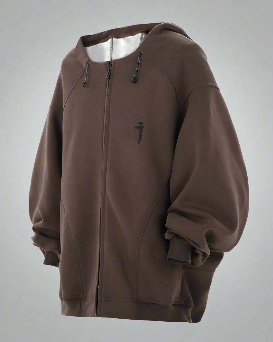 Unisex Urban Zip-Up Hoodie - futuristic streetwear hoodie - Unisex Urban Zip-Up Hoodie for Futuristic Streetwear - View 10