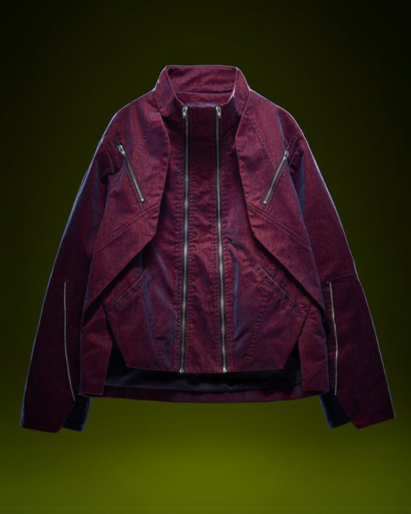 Unisex Velvet Cyberpunk Jacket - cyberpunk jacket - Unisex Velvet Cyberpunk Jacket in Unique Colors - View 8