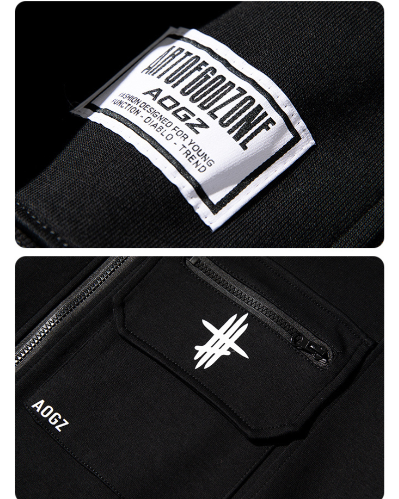Unisex Zip Techwear Hoodie -  fashionable layering piece - Unisex Zip Techwear Hoodie for Everyday Comfort - View 13