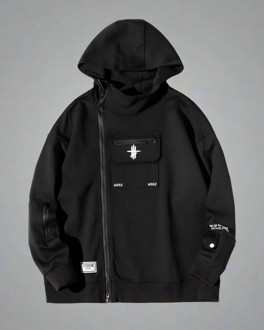 Unisex Zip Techwear Hoodie - techwear apparel - Unisex Zip Techwear Hoodie for Everyday Comfort - View 11