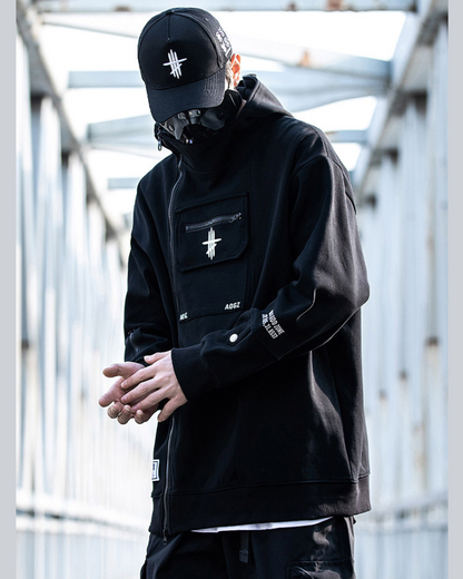 Unisex Zip Techwear Hoodie - techwear apparel - Unisex Zip Techwear Hoodie for Everyday Comfort - View 2
