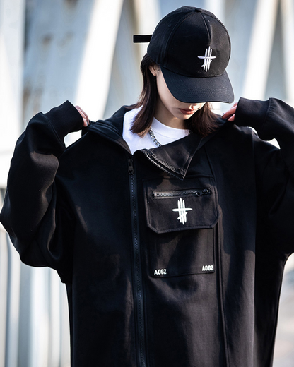 Unisex Zip Techwear Hoodie -  unisex - Unisex Zip Techwear Hoodie for Everyday Comfort - View 8