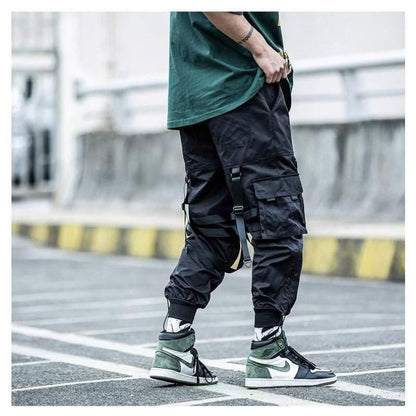 Urban Black Cargo Joggers -  black joggers - Urban Black Cargo Joggers for Effortless Style - View 4