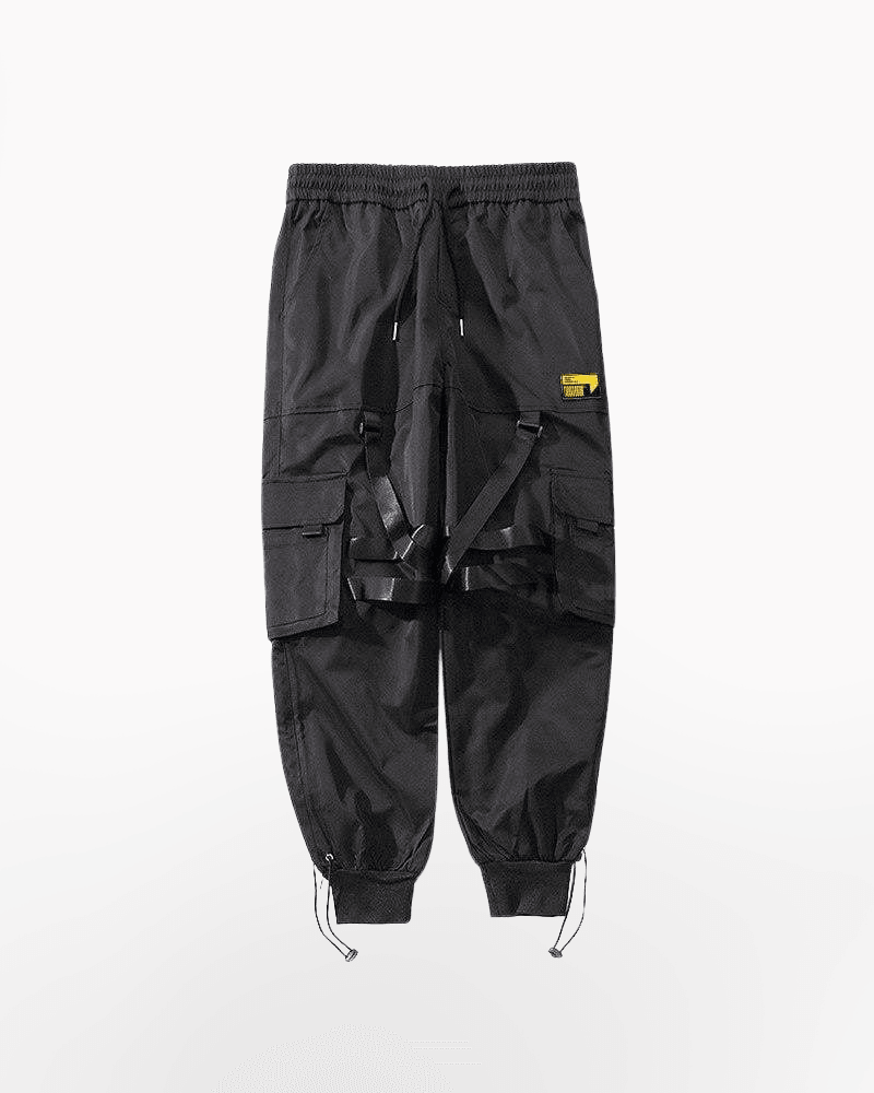 Urban Black Cargo Joggers -  street style - Urban Black Cargo Joggers for Effortless Style - View 8