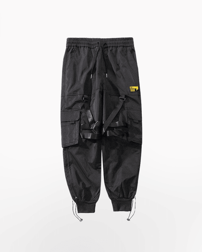 Urban Black Cargo Joggers -  street style - Urban Black Cargo Joggers for Effortless Style - View 8