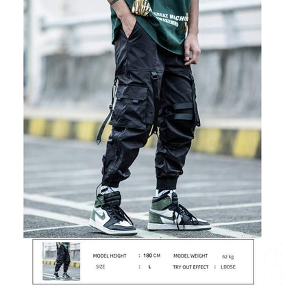 Urban Black Cargo Joggers -  comfortable pants - Urban Black Cargo Joggers for Effortless Style - View 6