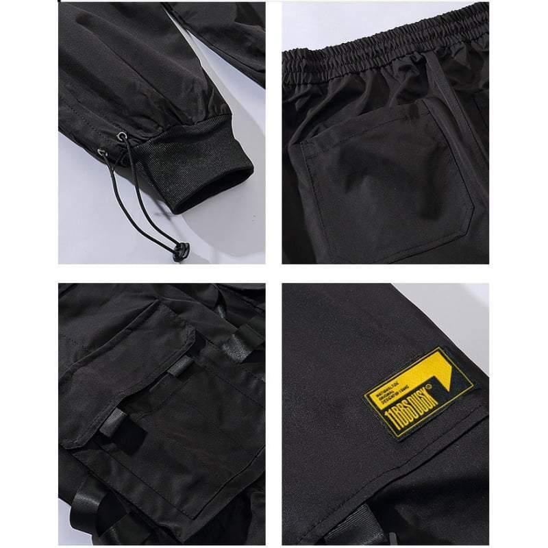 Urban Black Cargo Joggers -  streetwear joggers - Urban Black Cargo Joggers for Effortless Style - View 9