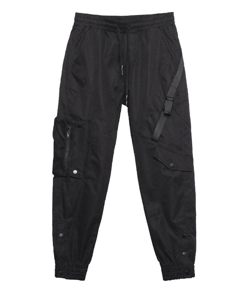 Urban Black Slim Cargo Pants -  black pants - Urban Black Slim Cargo Pants for Modern Performance - View 10