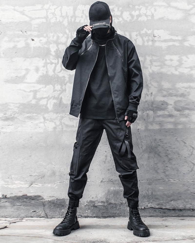 Urban Black Slim Cargo Pants - cargo pants - Urban Black Slim Cargo Pants for Modern Performance - View 8