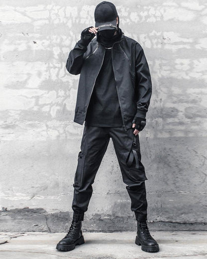 Urban Black Slim Cargo Pants - cargo pants - Urban Black Slim Cargo Pants for Modern Performance - View 8