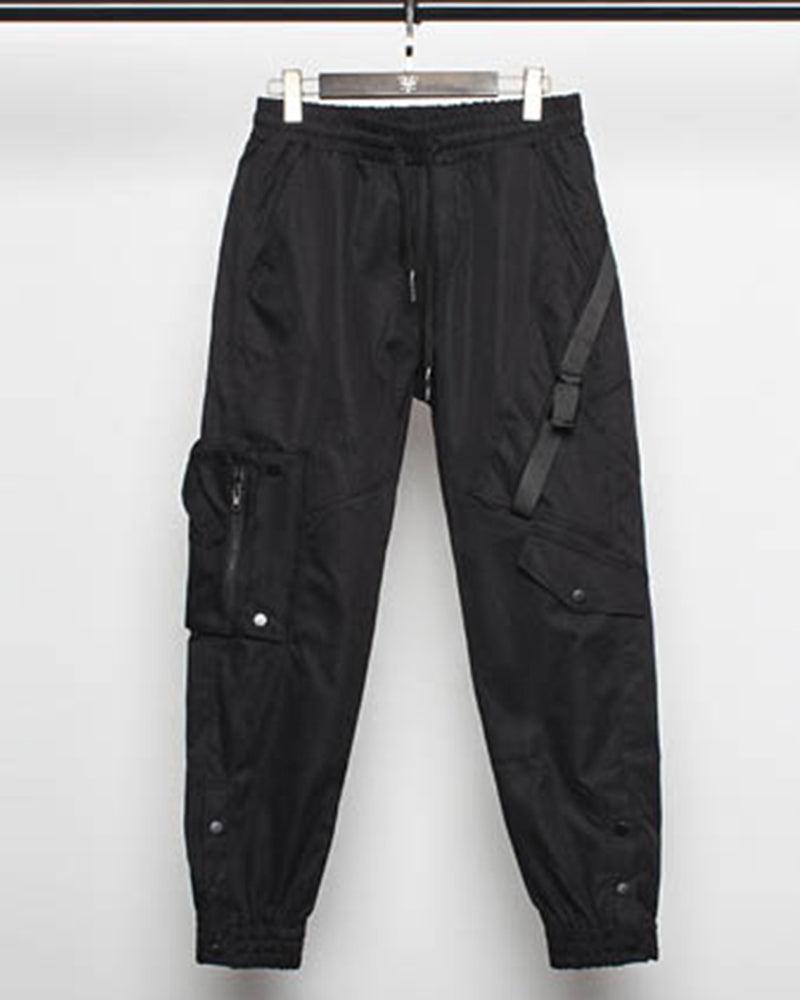 Urban Black Slim Cargo Pants - durable cargo pants - Urban Black Slim Cargo Pants for Modern Performance - View 9