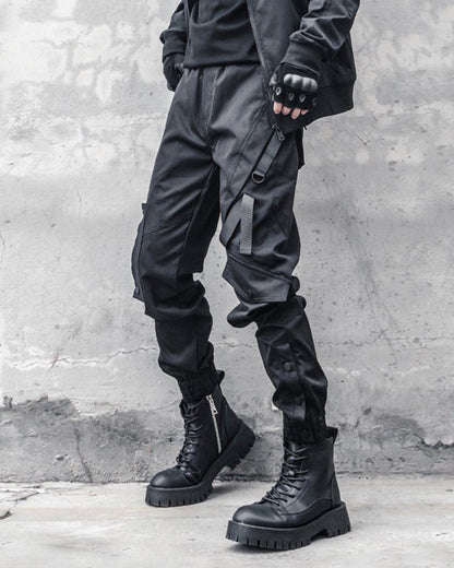 Urban Black Slim Cargo Pants -  quick-dry pants - Urban Black Slim Cargo Pants for Modern Performance - View 5