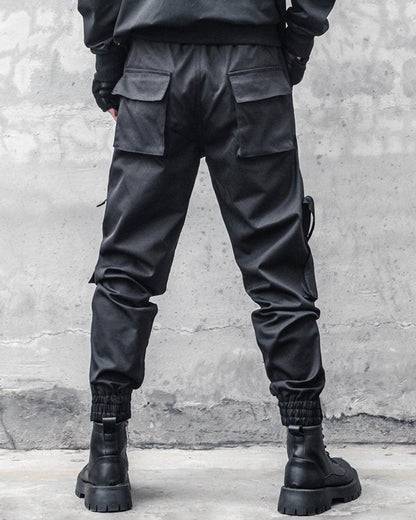 Urban Black Slim Cargo Pants -  slim fit - Urban Black Slim Cargo Pants for Modern Performance - View 6