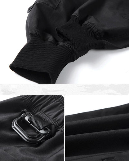 Urban Black Zip Cargo Pants -  black pants - Urban Black Zip Cargo Pants for Modern Adventurers - View 10