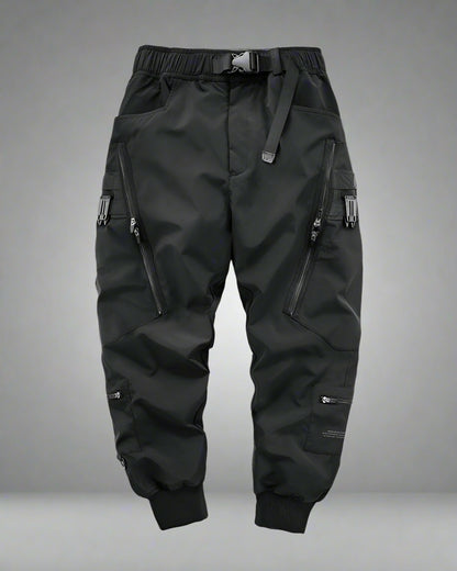 Urban Black Zip Cargo Pants - breathable cargo pants - Urban Black Zip Cargo Pants for Modern Adventurers - Main view