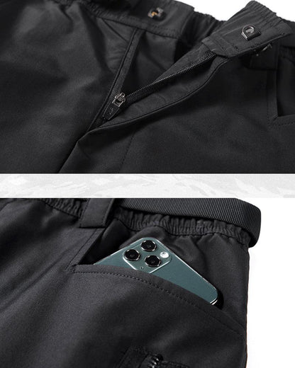 Urban Black Zip Cargo Pants - breathable cargo pants - Urban Black Zip Cargo Pants for Modern Adventurers - View 8