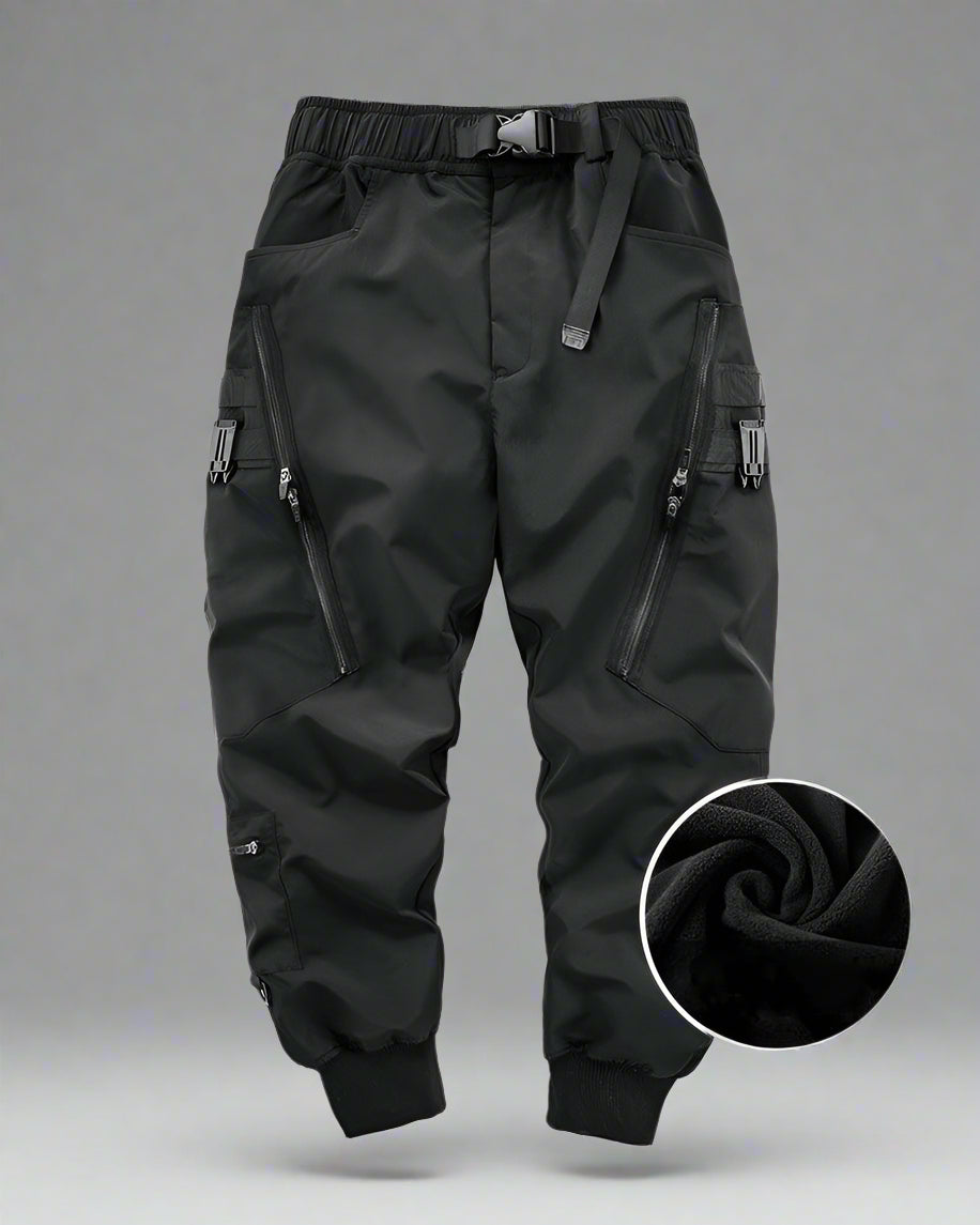 Urban Black Zip Cargo Pants - cargo pants - Urban Black Zip Cargo Pants for Modern Adventurers - View 2