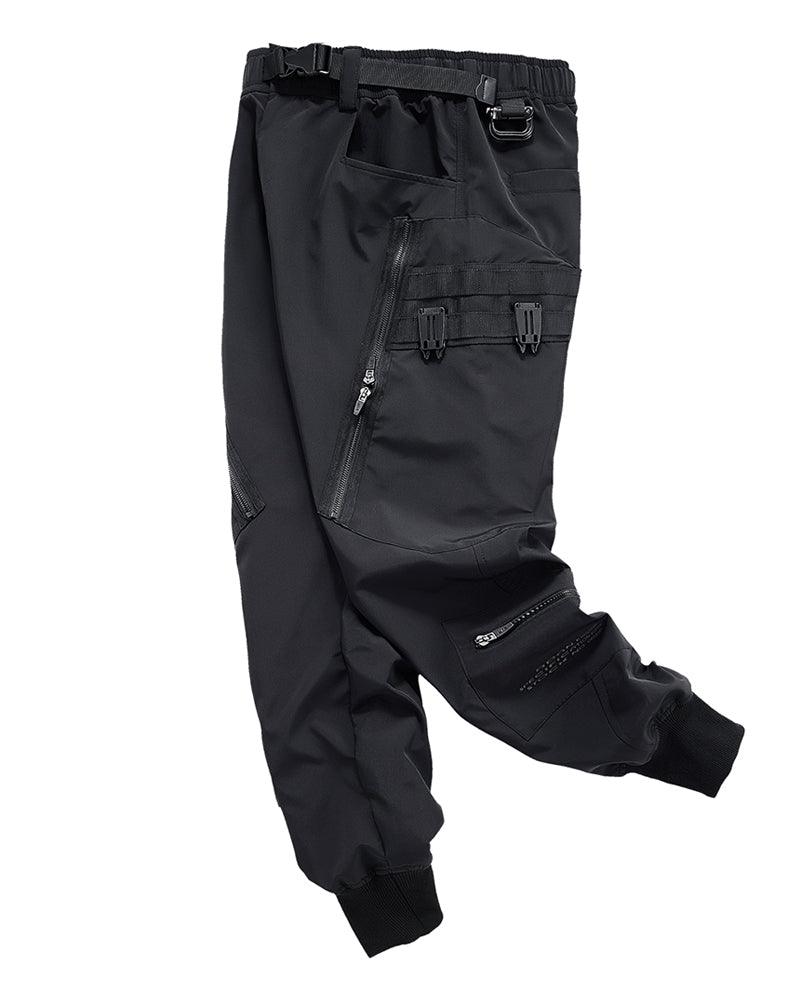 Urban Black Zip Cargo Pants -  durable outdoor pants - Urban Black Zip Cargo Pants for Modern Adventurers - View 4