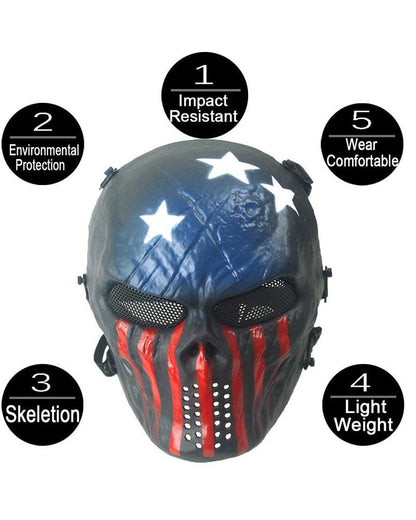 Urban Camouflage Tactical Skull Mask -  comfortable ear loops - Urban Camouflage Tactical Skull Mask for Comfort and Style - View 10