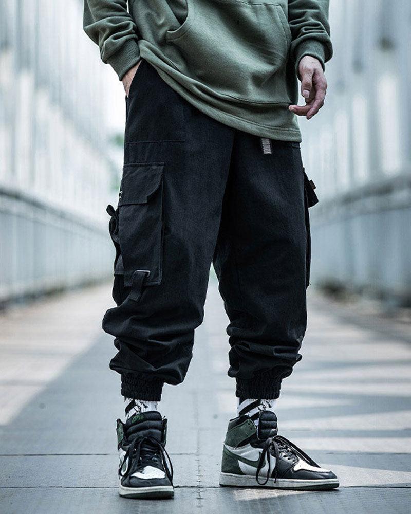 Urban Cargo Black Tech Pants - cargo pants - Urban Cargo Black Tech Pants for Everyday Style - Main view