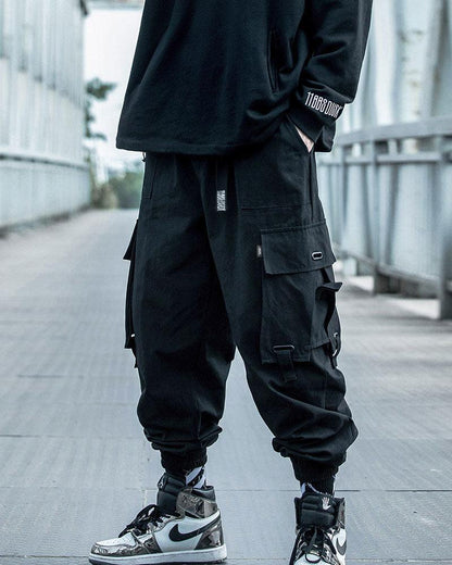 Urban Cargo Black Tech Pants -  machine washable cargo pants - Urban Cargo Black Tech Pants for Everyday Style - View 5