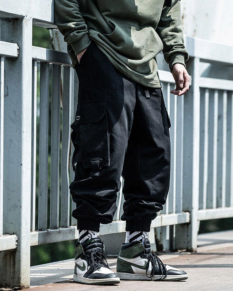 Urban Cargo Black Tech Pants - stylish cargo pants - Urban Cargo Black Tech Pants for Everyday Style - View 2