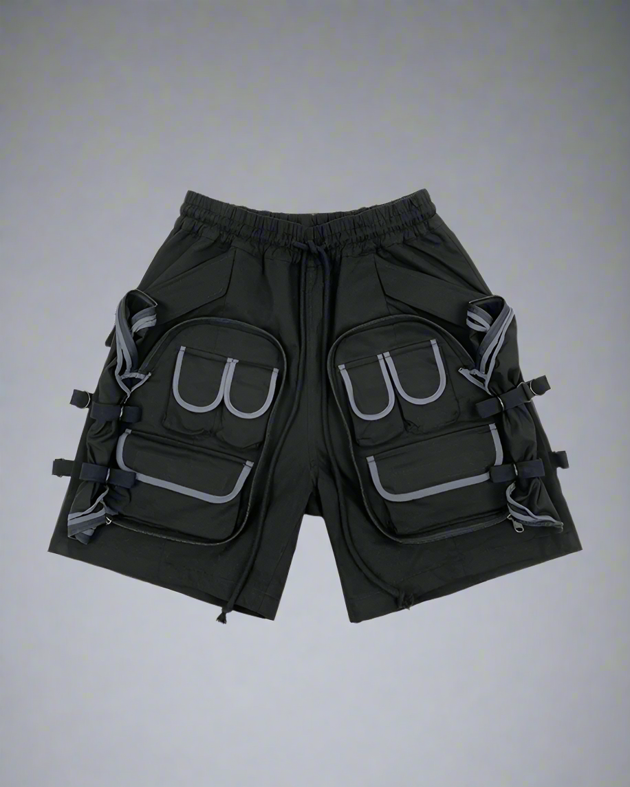 Urban Cargo Multi-Pocket Shorts -  streetwear - Urban Cargo Multi-Pocket Shorts for Outdoor Adventures - View 6