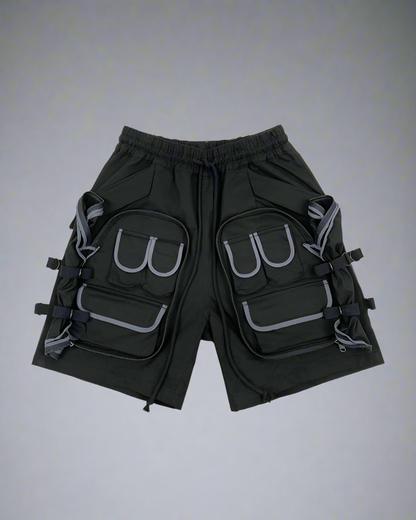 Urban Cargo Multi-Pocket Shorts -  streetwear - Urban Cargo Multi-Pocket Shorts for Outdoor Adventures - View 6