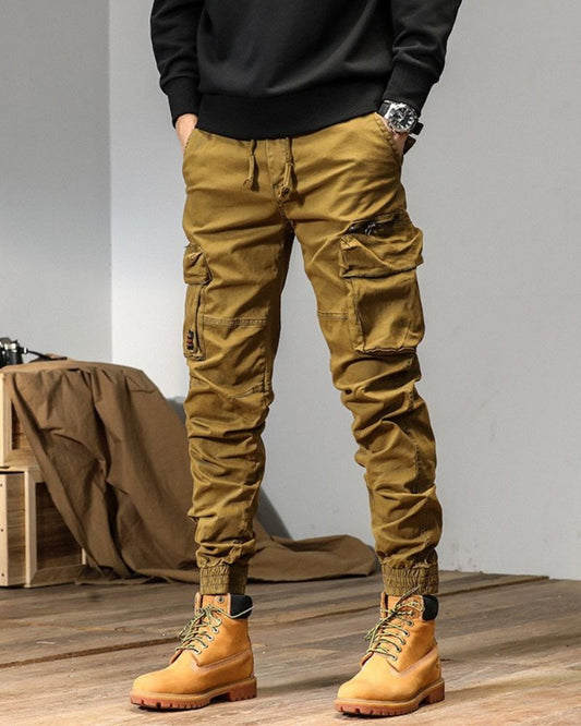 Urban Cargo Pants with Pockets - cargo pants - Trendy Urban Cargo Pants with Oversized Pockets - Main view