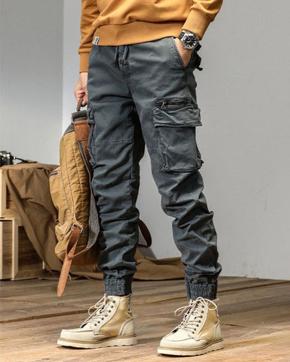 Urban Cargo Pants with Pockets -  everyday wear - Trendy Urban Cargo Pants with Oversized Pockets - View 3
