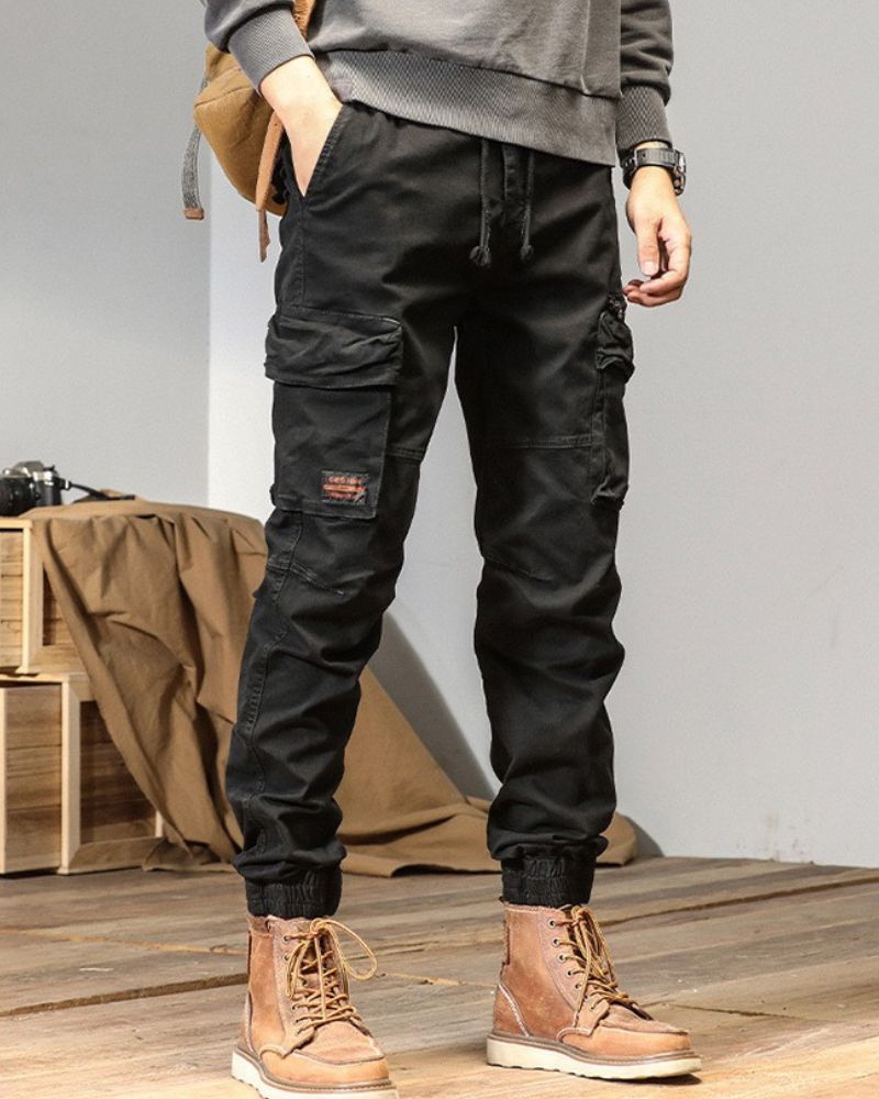 Urban Cargo Pants with Pockets -  urban pants - Trendy Urban Cargo Pants with Oversized Pockets - View 6