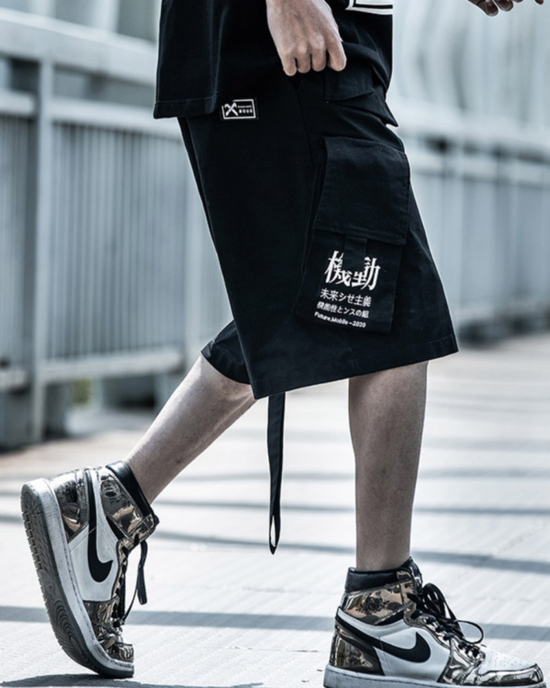 Urban Cargo Tech Shorts -  black shorts - Urban Cargo Tech Shorts for Everyday Style and Comfort - View 3