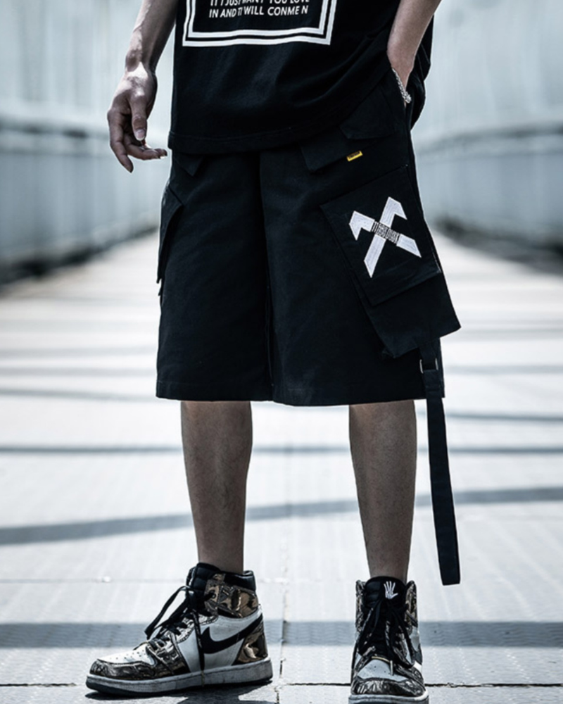 Urban Cargo Tech Shorts - techwear shorts - Urban Cargo Tech Shorts for Everyday Style and Comfort - View 2