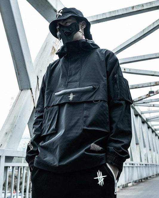 Urban Chic Pocket Jacket - comfortable techwear jacket - Urban Chic Pocket Jacket for Comfortable Techwear Style - Main view