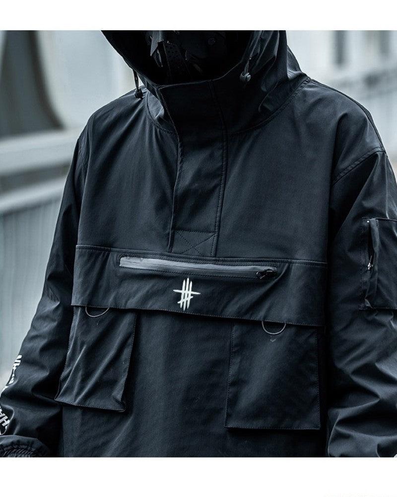 Urban Chic Pocket Jacket -  kangaroo pocket jacket - Urban Chic Pocket Jacket for Comfortable Techwear Style - View 5
