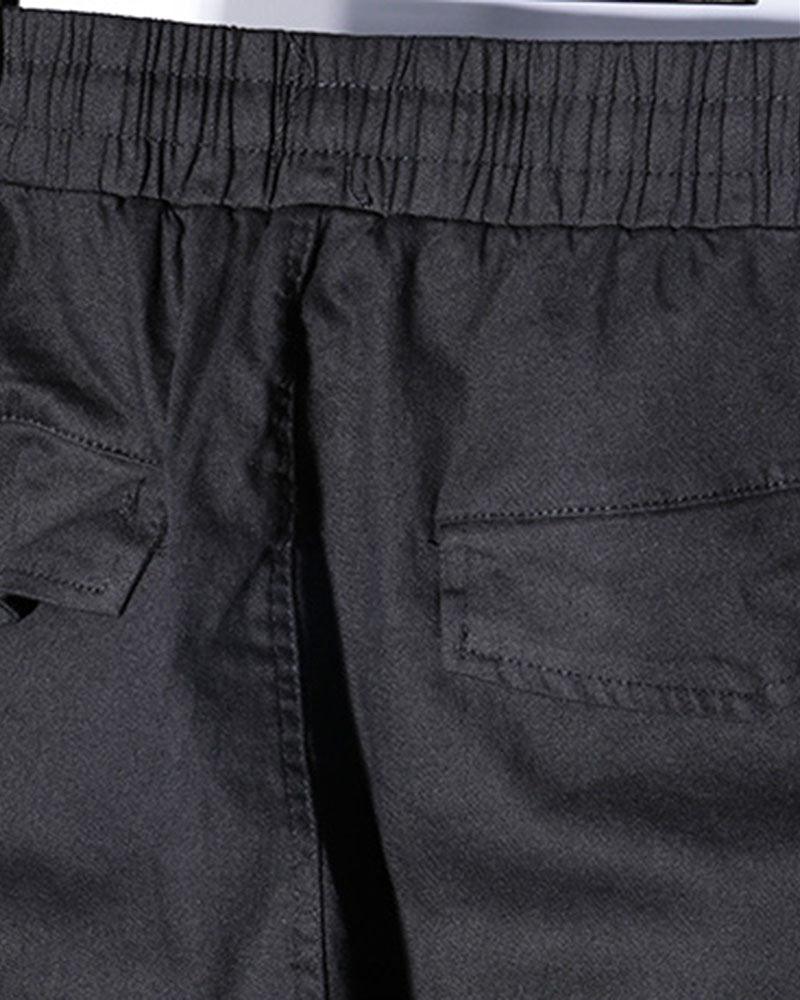 Urban Chic Slim Cargo Pants -  black cargo pants - Urban Chic Slim Cargo Pants with Oversized Pockets - View 10