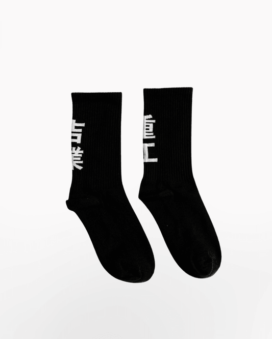 Urban Chinese Characters Tech Socks - cotton socks for techwear - Urban Chinese Characters Tech Socks for Daily Style - Main view