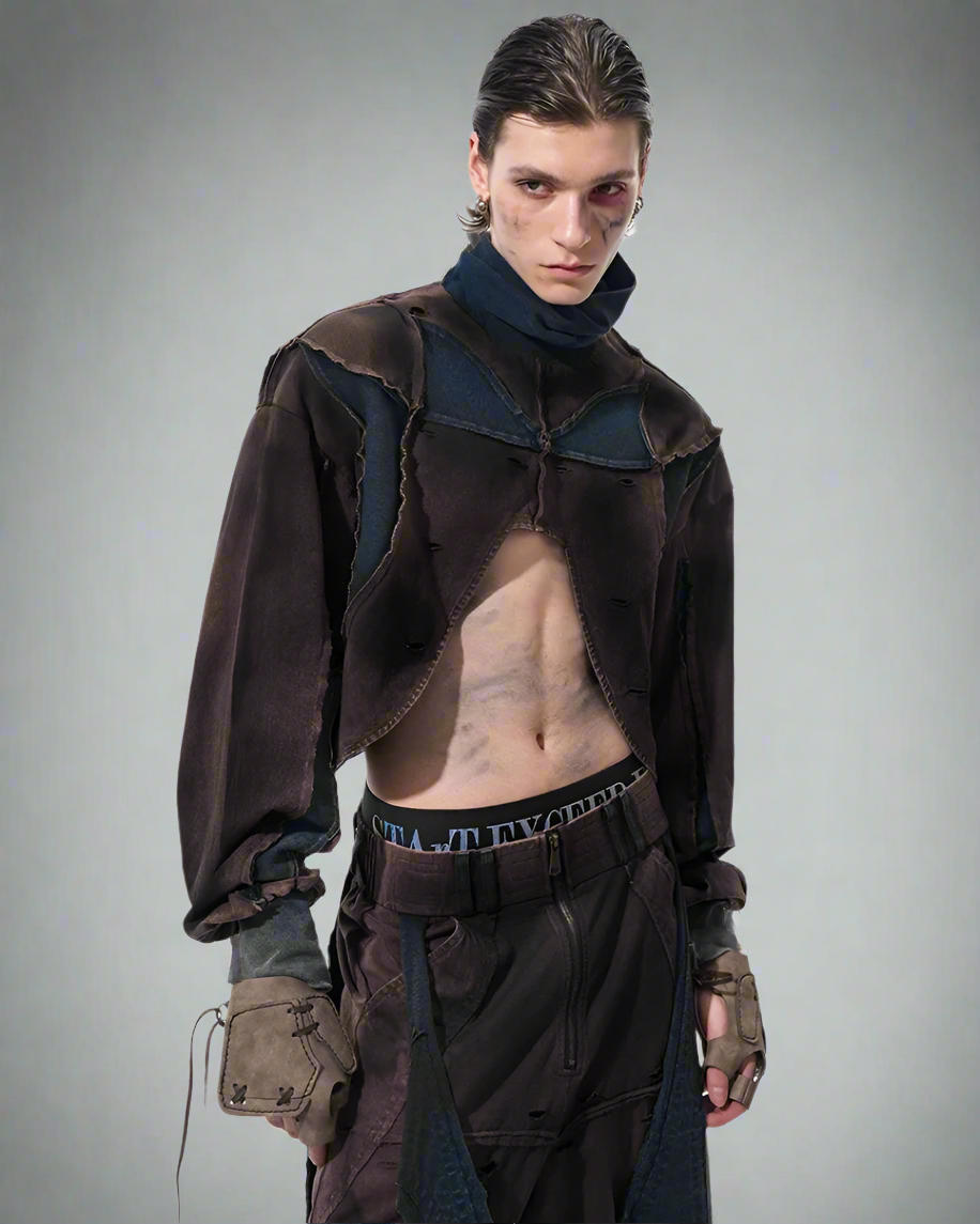 Urban Distressed Techwear Set -  modular layering - Stylish Urban Distressed Techwear Set for City Life - View 6